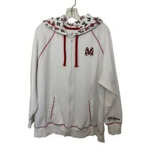 Disney Parks Minnie Mouse Zip Up Hoodie Size 1X